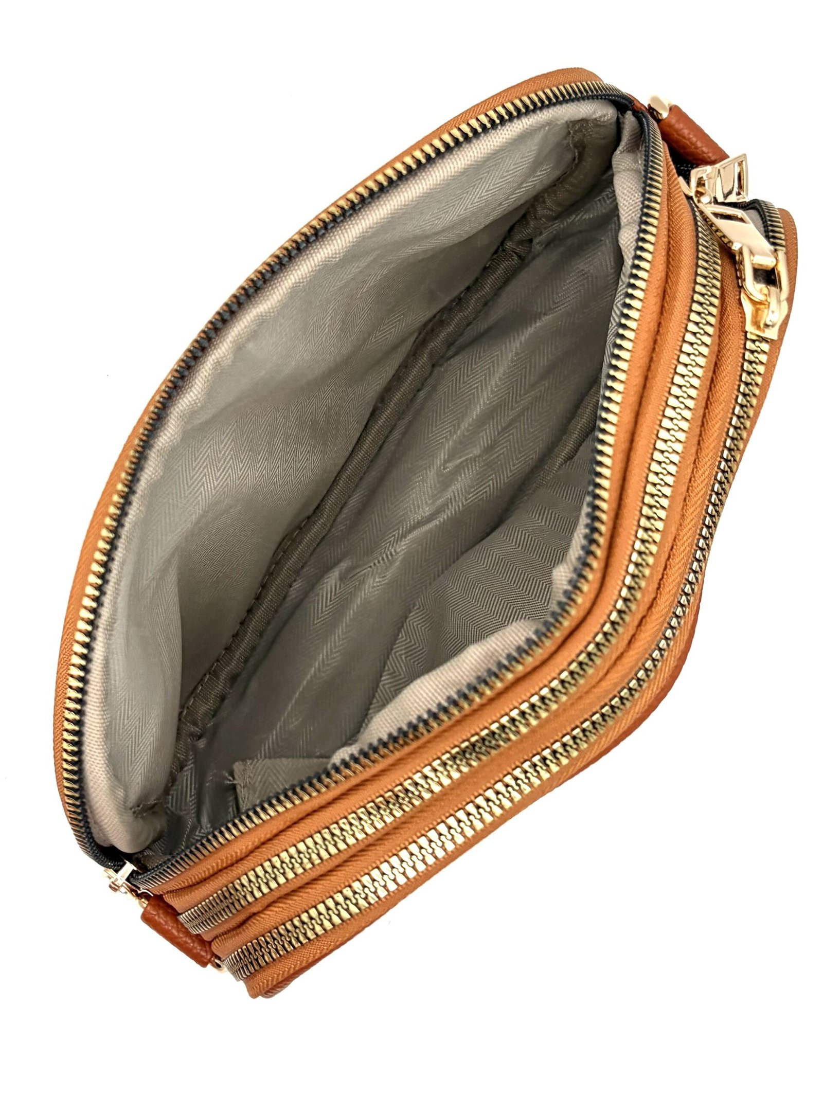 Bolso estilo carriel mujer mostaza - Imagen 5