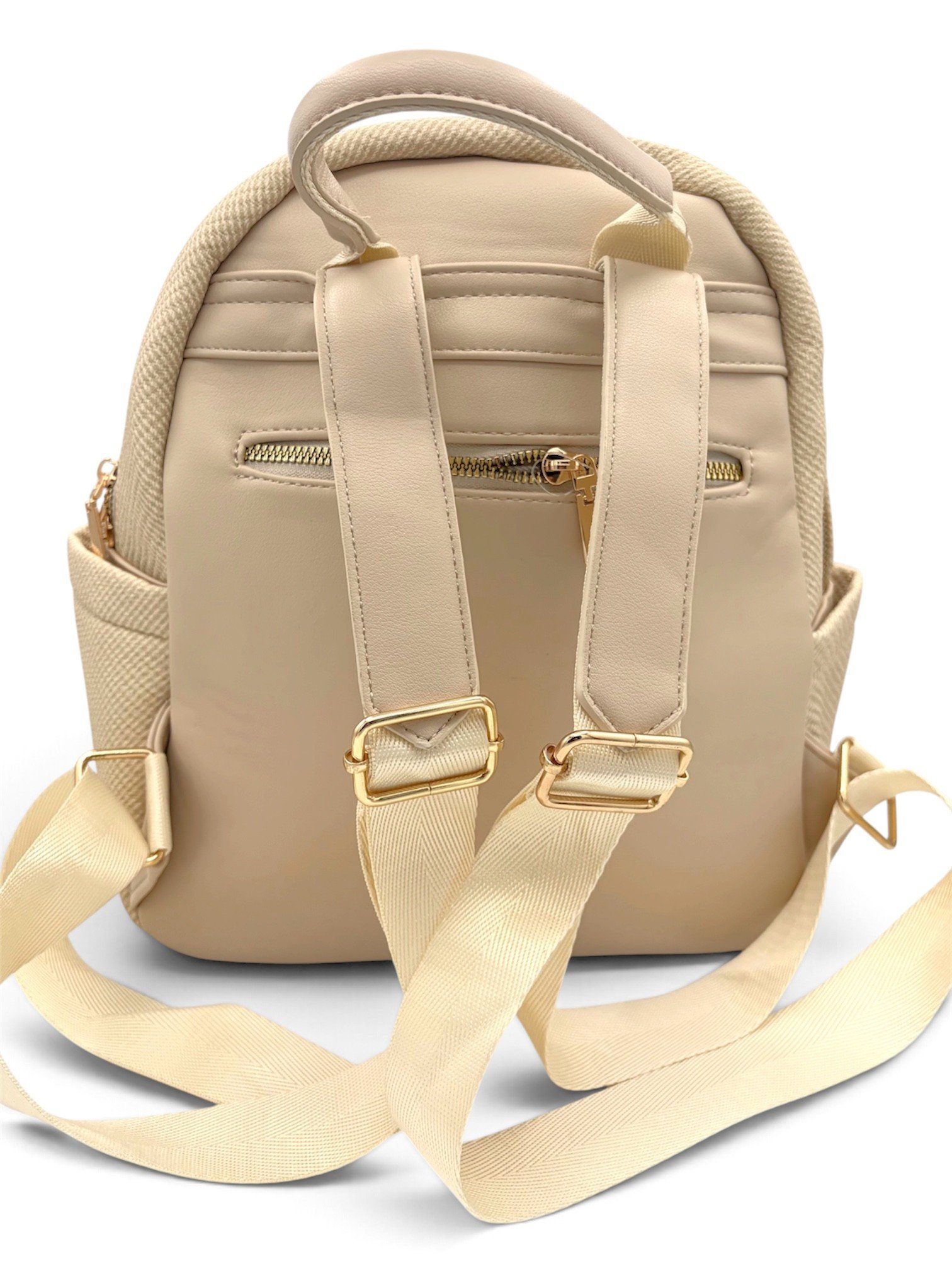 Morral texturizado beige mujer - Imagen 3