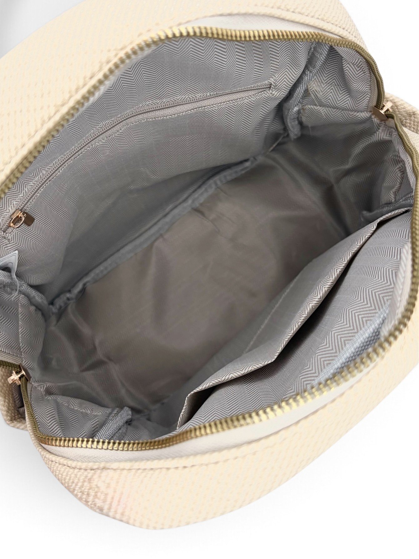 Morral texturizado beige mujer - Imagen 5